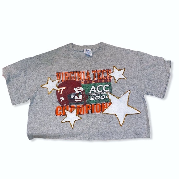 Tops - Virginia tech vintage star crop top